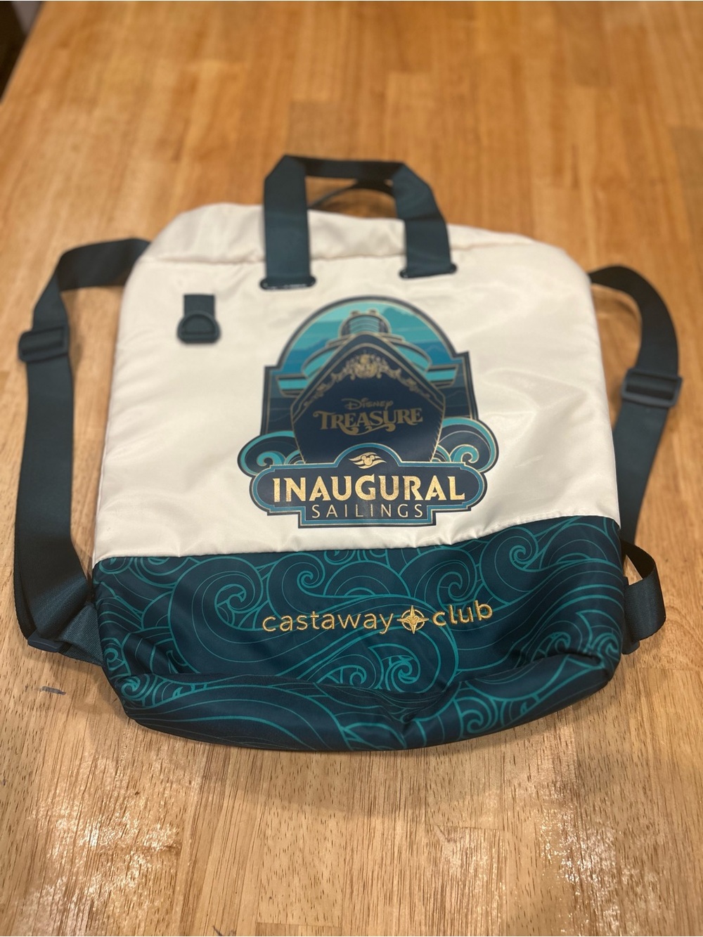 Disney Treasure Inaugural Sailings Bag/ Tote Castaway Club Back Pack
